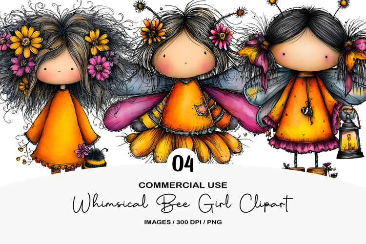 Girl Bee Clipart Image 2