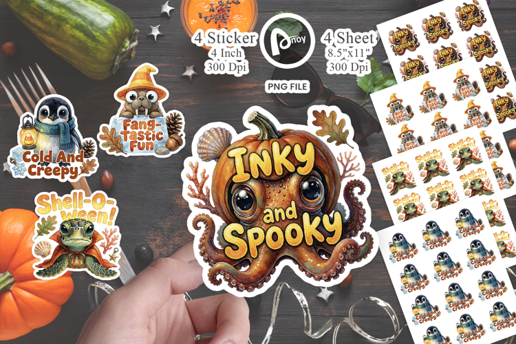 Big-Eyed Ocean Monsters Sticker