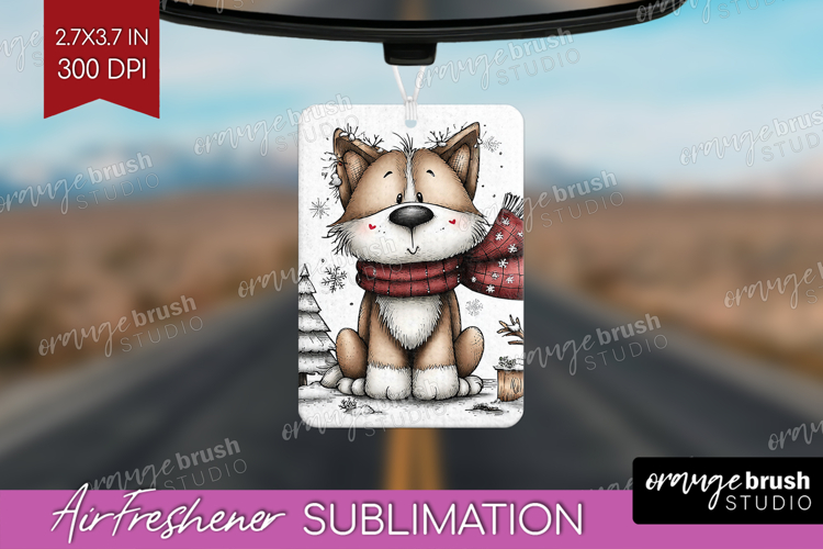 Whimsical Christmas Air Freshener PNG - Cute Animal PNG