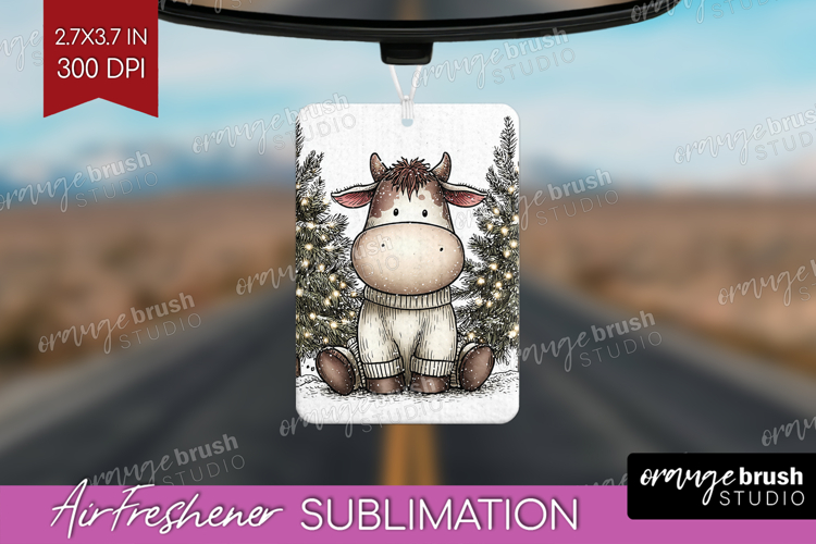Whimsical Christmas Air Freshener PNG - Cute Animal PNG