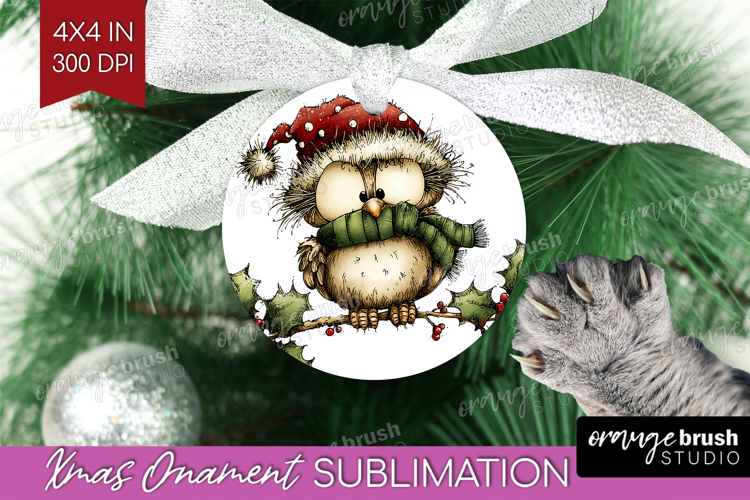 Whimsical Christmas Ornament PNG - Cute Animal PNG