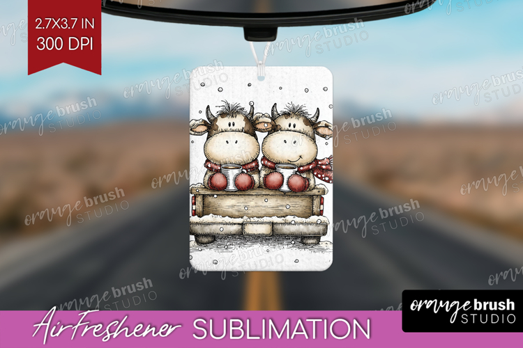 Whimsical Christmas Air Freshener PNG - Cute Animal PNG