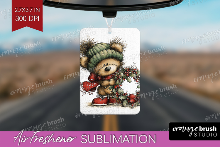 Whimsical Christmas Air Freshener PNG - Cute Animal PNG