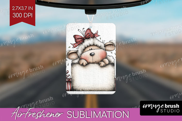 Whimsical Christmas Air Freshener PNG - Cute Animal PNG