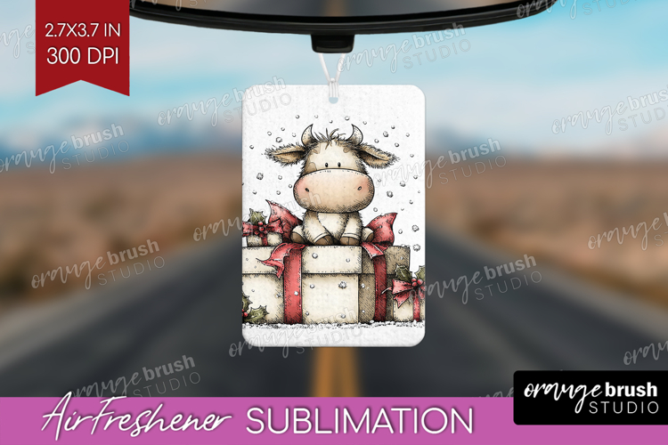 Whimsical Christmas Air Freshener PNG - Cute Animal PNG