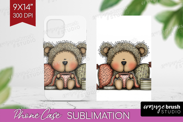 Whimsical Christmas Phone Case PNG - Cute Animal Case PNG