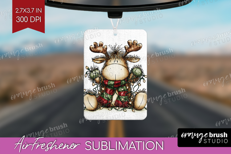Whimsical Christmas Air Freshener PNG - Cute Animal PNG