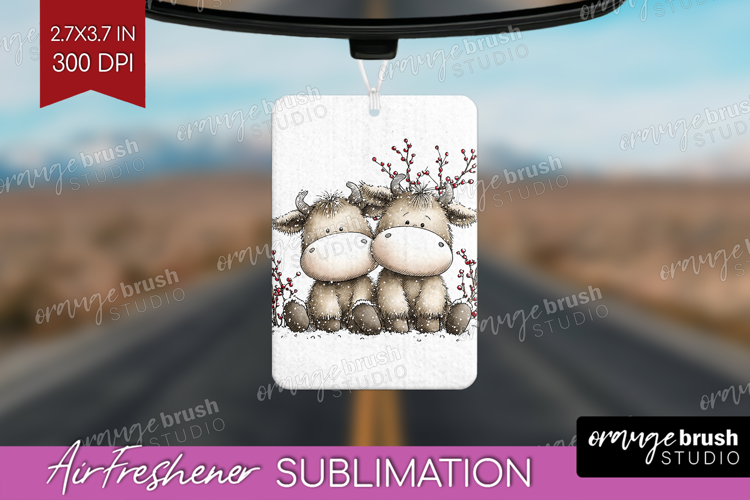 Whimsical Christmas Air Freshener PNG - Cute Animal PNG