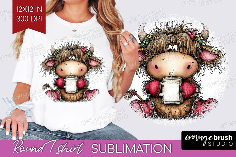 Whimsical Christmas Round Tshirt Background - Cute Animal