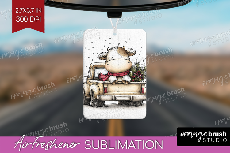 Whimsical Christmas Air Freshener PNG - Cute Animal PNG