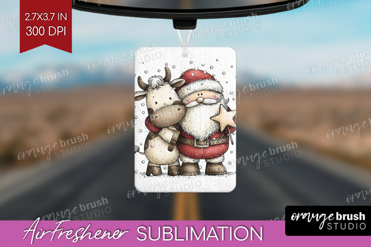 Whimsical Christmas Air Freshener PNG - Cute Animal PNG