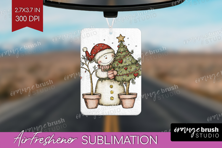 Whimsical Christmas Air Freshener PNG - Cute Animal PNG
