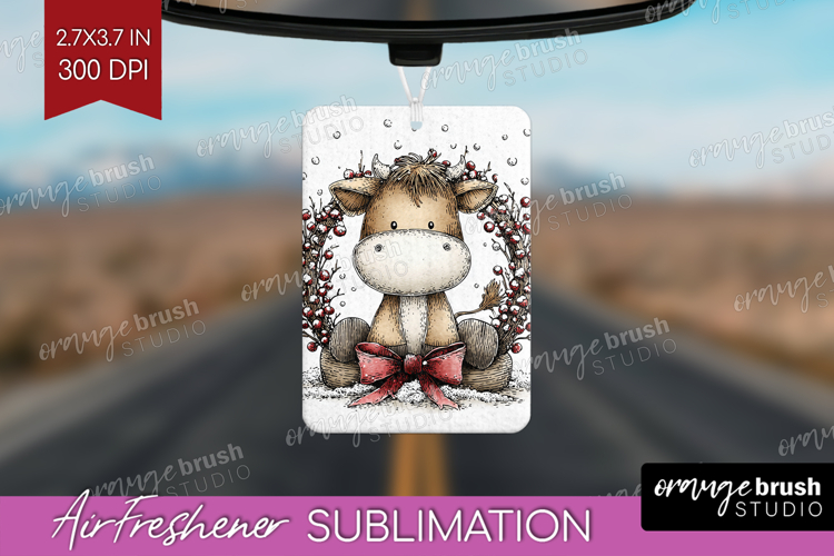 Whimsical Christmas Air Freshener PNG - Cute Animal PNG