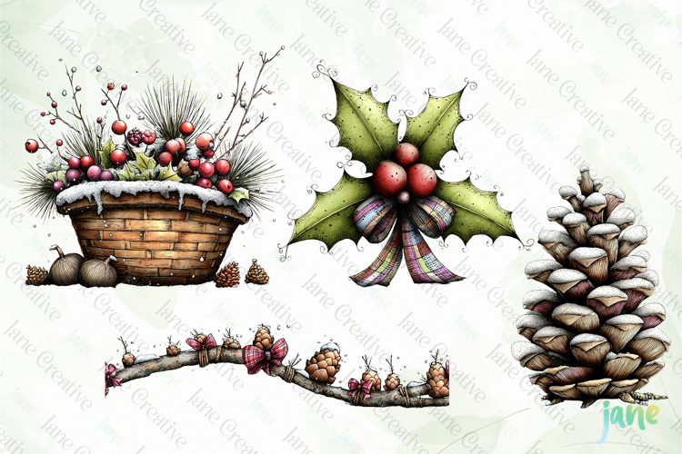 Christmas Watercolor Png Image 21