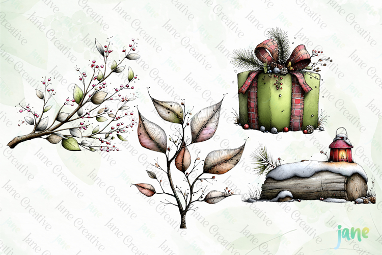 Christmas Watercolor Png Image 4