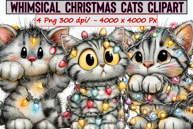 Christmas Cat Clipart Image 18