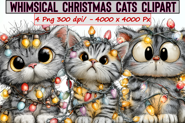 Christmas Cat Clipart Image 19