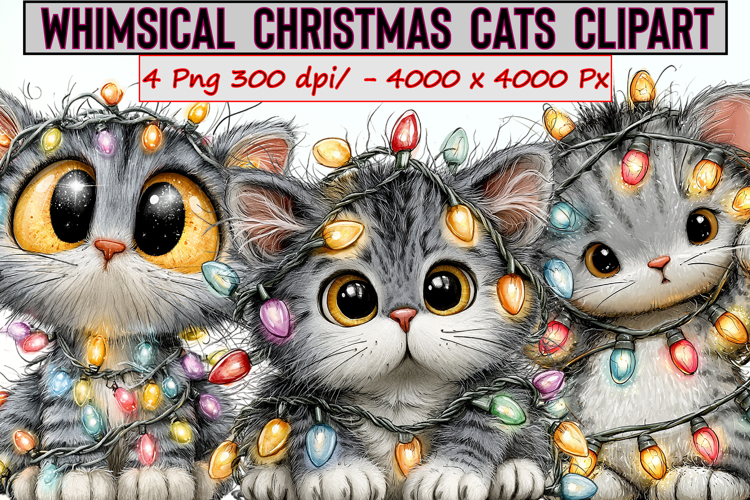 Christmas Cat Clipart Image 20