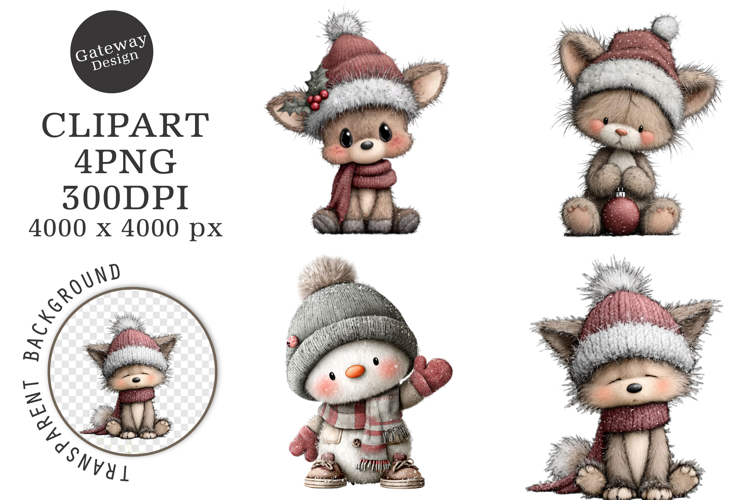 Whimsical Christmas Clipart