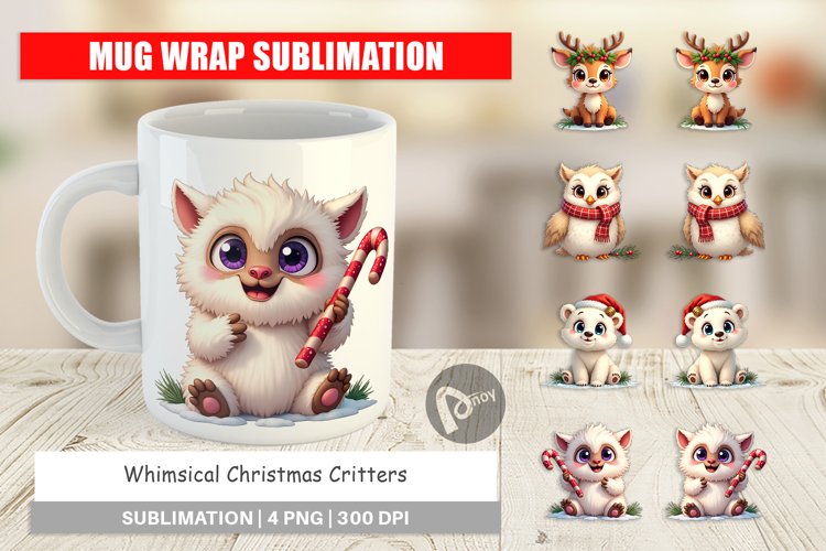 Whimsical Christmas Mug Wrap