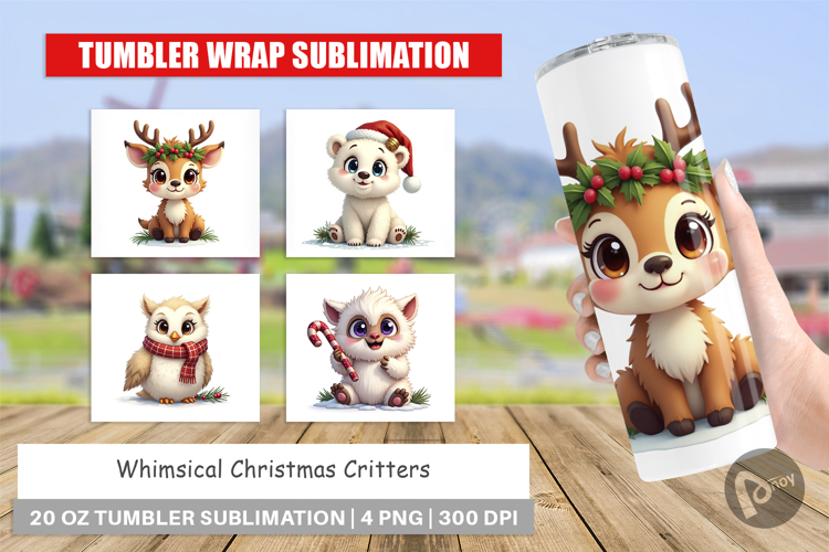 Whimsical Christmas Tumbler