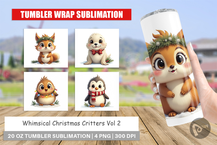 Whimsical Christmas Tumbler