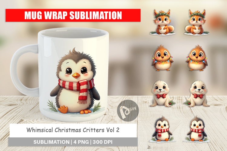 Whimsical Christmas Mug Wrap