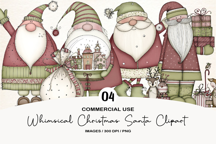 Santa Christmas Clipart Image 19
