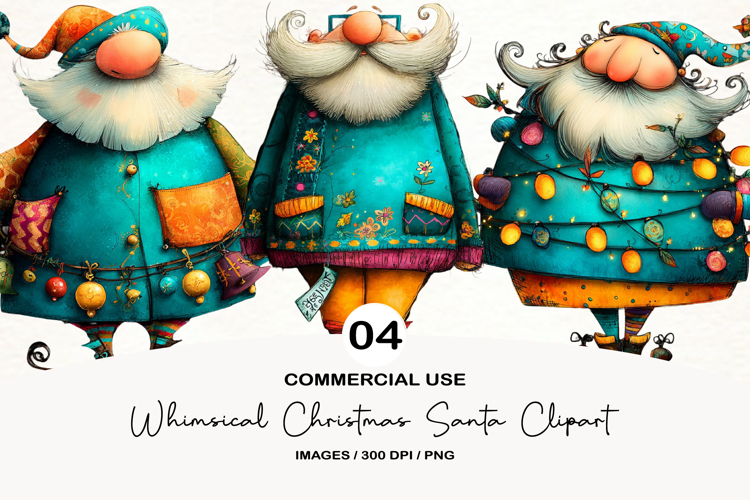Santa Christmas Clipart Image 11