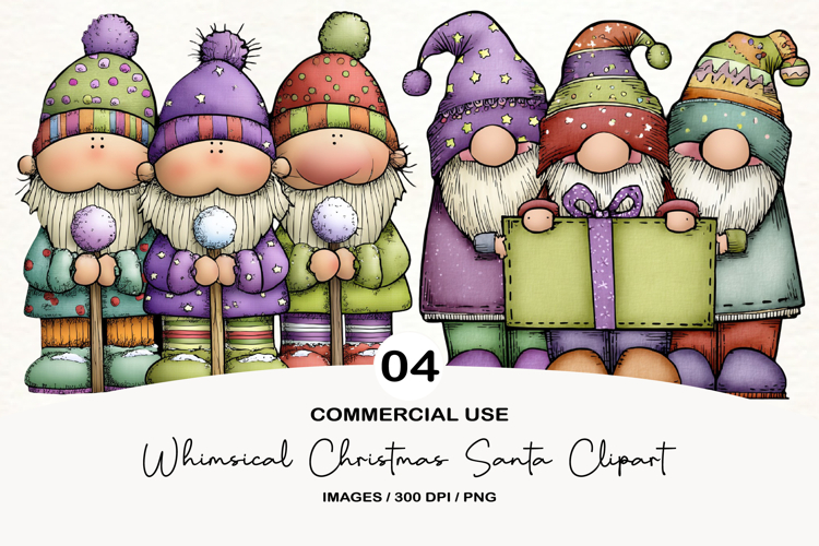 Santa Christmas Clipart Image 12