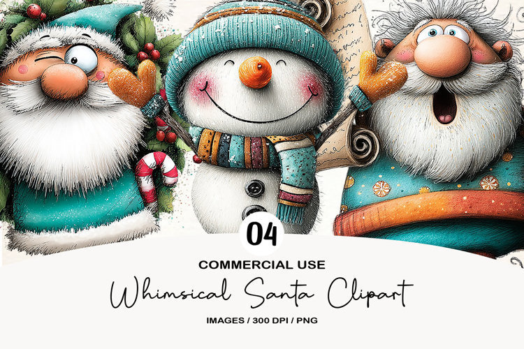 Santa Christmas Clipart Image 3