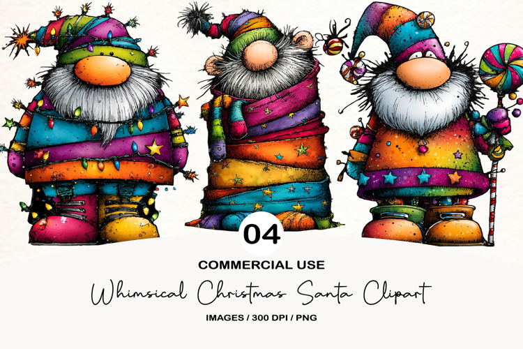 Santa Christmas Clipart Image 9