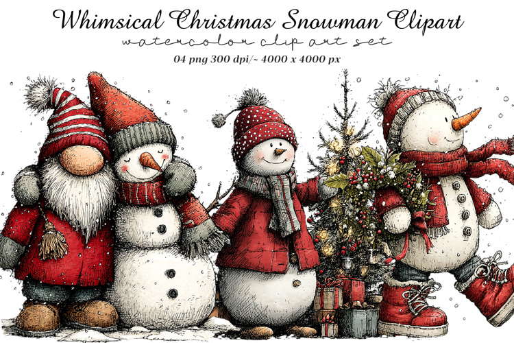 Snowman Clipart Image 10