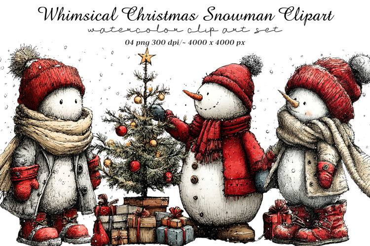 Snowman Clipart Image 8