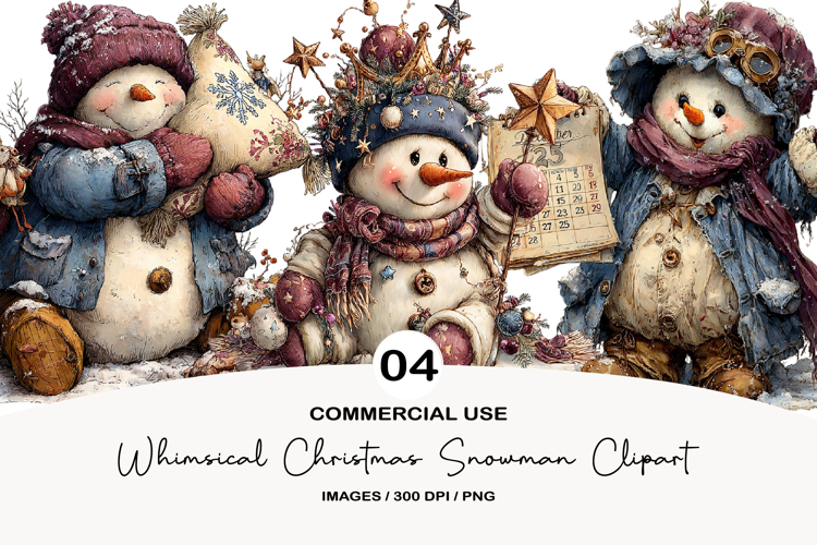 Snowman Illustration Image 21