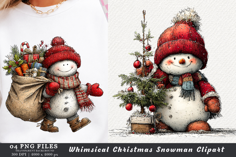 Snowman Clipart Image 14