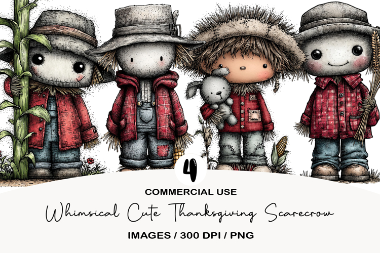 Cute Scarecrow Clipart Image 2