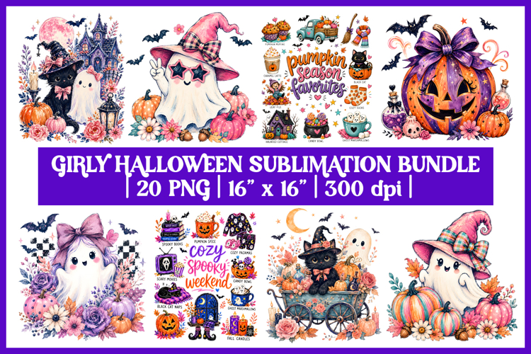 Girly Preppy Brushstroke Halloween Shirt Bundle