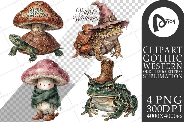 Dark Botanicals Odd Toads Sublimation example image 1