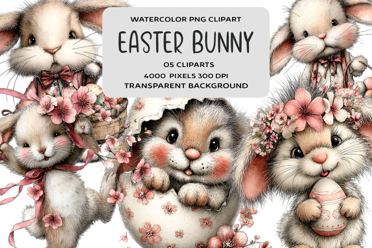 Cute Bunny Clipart Image 17