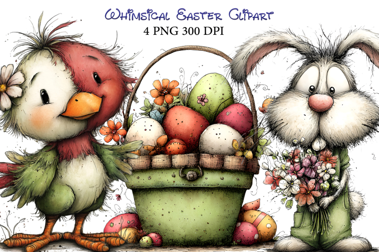 Whimsical Easter Clipart