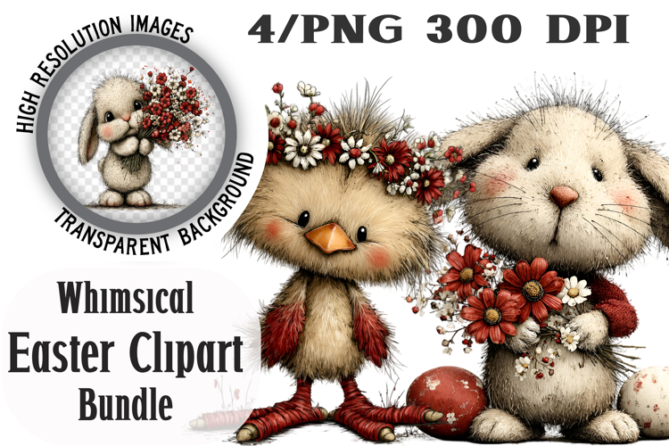 Whimsical Easter Clipart