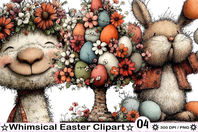 Whimsical Easter Clipart