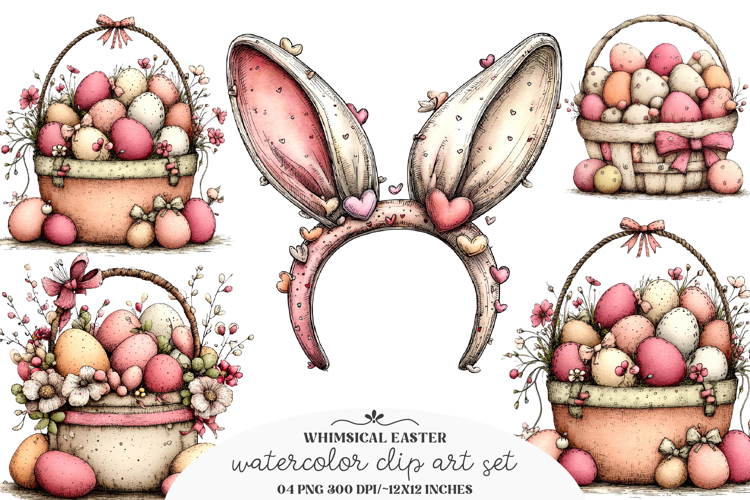 Whimsical easter clipart - Whimsical easter Png