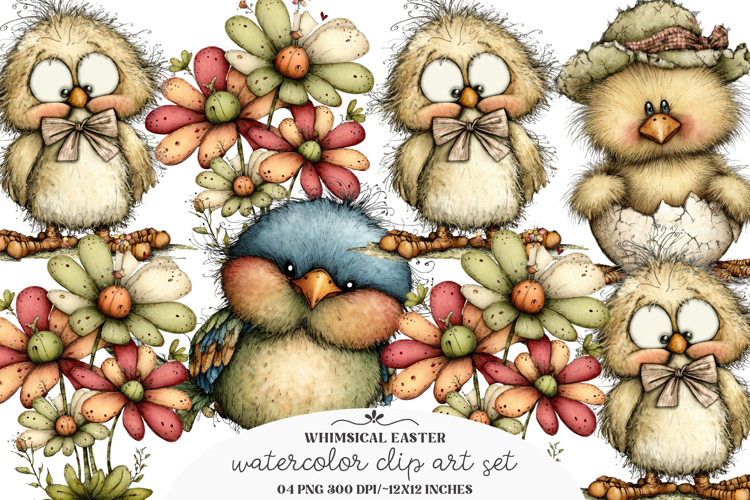 Whimsical easter clipart - Easter clipart Png