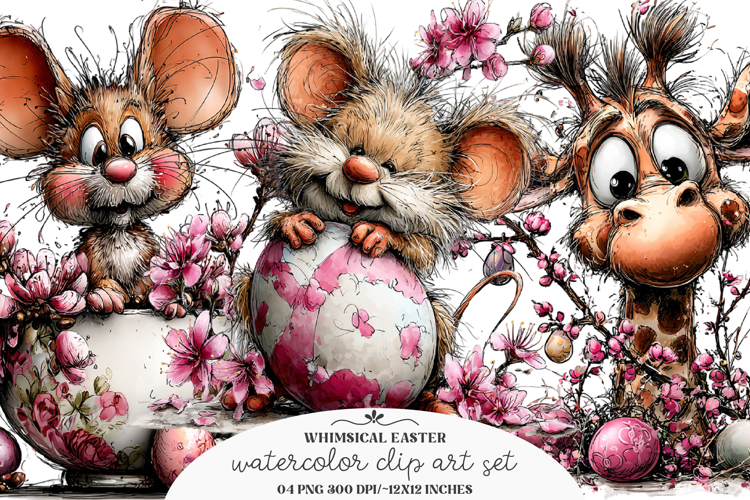 Whimsical easter clipart - Whimsical Easter Png