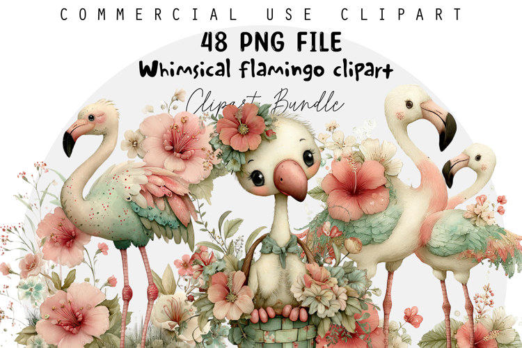 Flamingo Clipart Image 21