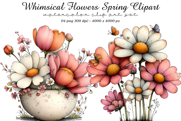 Spring Flowers Clipart Image 21