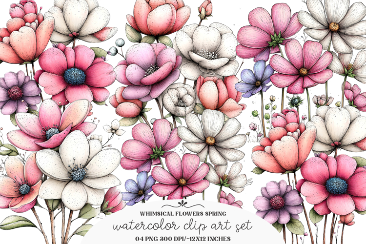 Spring Flowers Clipart Image 7