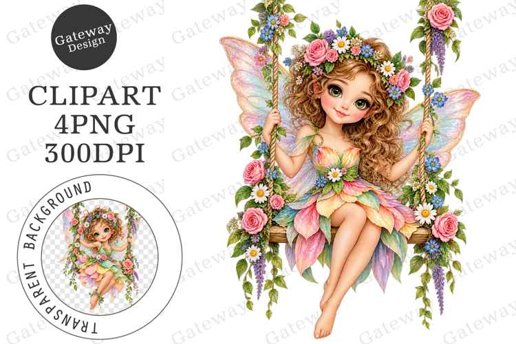 Whimsical Forest Fairy PNG